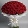 Букет 101 Красная роза Блэк Мэджик в Долматово