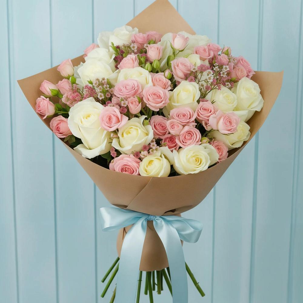 Букет цветов из: Розы в Долматово