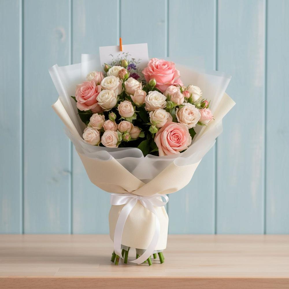 Букет цветов из: Розы в Долматово