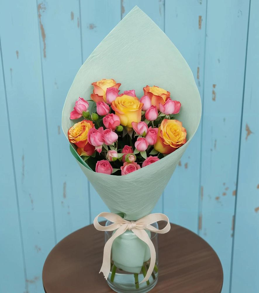 Букет цветов из: Розы в Долматово