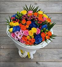 Букет цветов из:  Розы и Хризантемы в Долматово