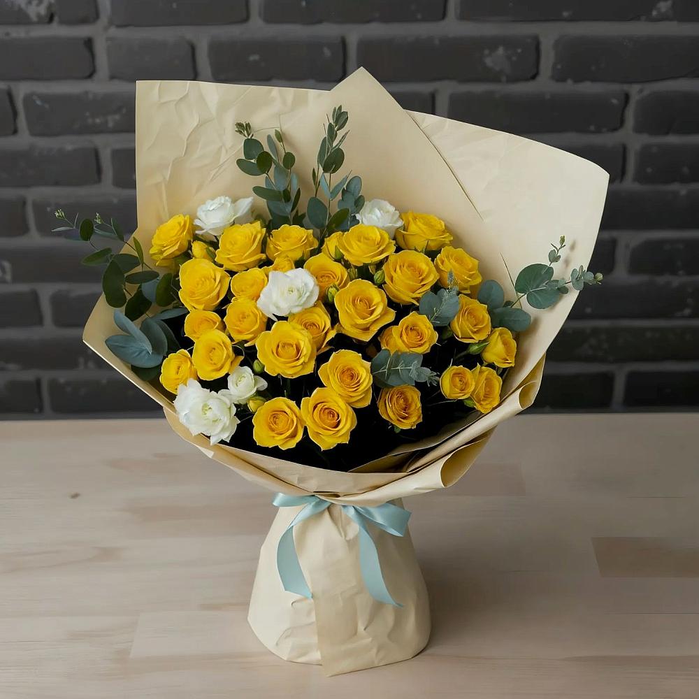 Букет цветов из: Розы в Долматово