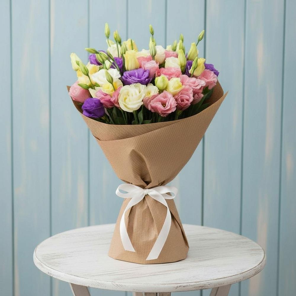 Букет цветов из: Лизиантусы в Долматово