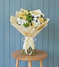 Букет цветов из:  Хризантемы и Розы #REPLACE_PRED# Долматово