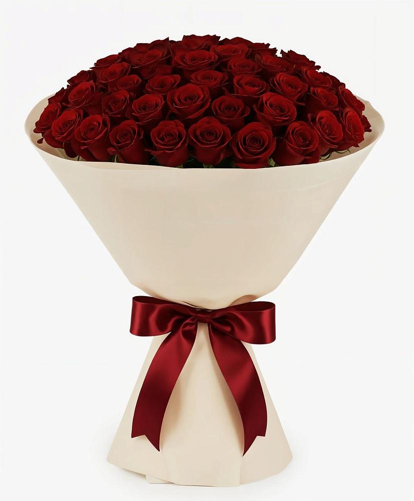 Букет 101 Бордовая роза Блэк Бакарра в Долматово